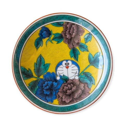 Doraemon Small Plate ‘Four colors’ Kutani Ware (12.0 x 2.0cm)