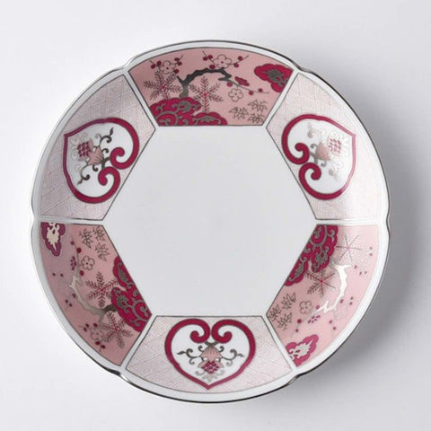 Pink Plate Kotohogi 19cm Hasami Ware (19.5 x 2.8)
