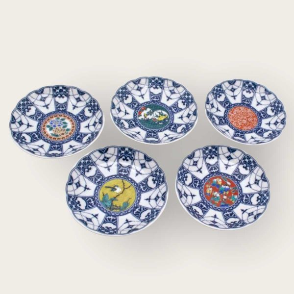 九谷焼の皿5枚セット