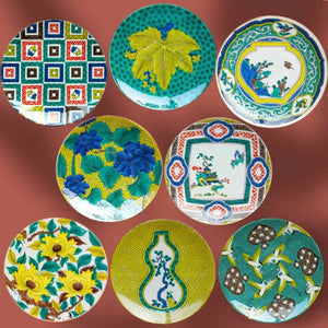 九谷焼 青郊窯 5号皿 名品コレクション – Tokyo Decor Store