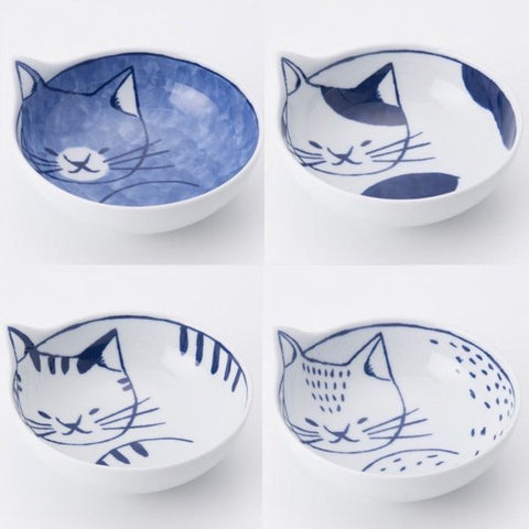 Cat Bowl ‘Neco’ Ishimaru Hasami Ware (14cm)