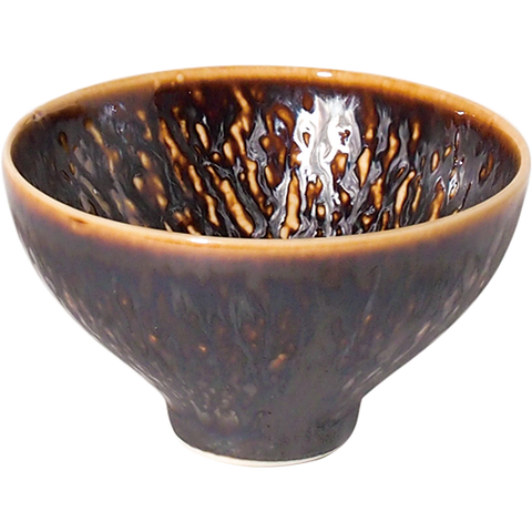 Mino Ware Zen Mini Cup for Aperitif, Sake - Brown
